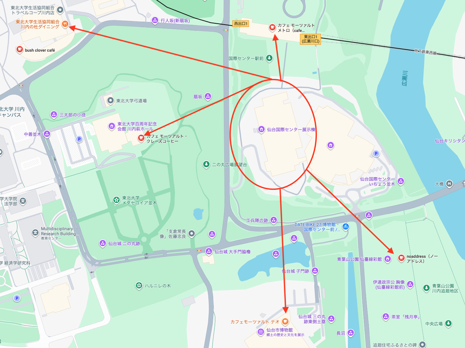 近隣カフェ・レストラン